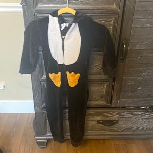 Penguin hooded onesie